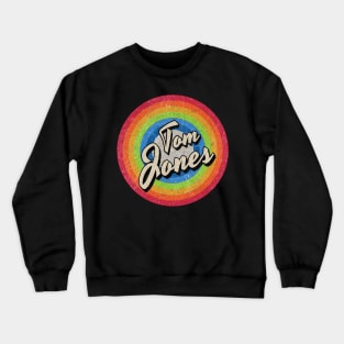 Vintage Style circle - tom Jones Crewneck Sweatshirt